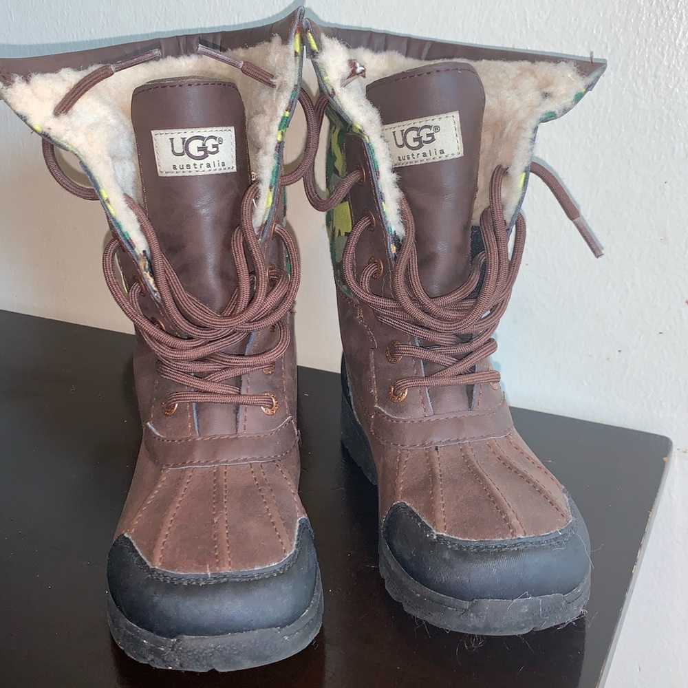 Ugg Camo Kids Waterproof Winter Boots